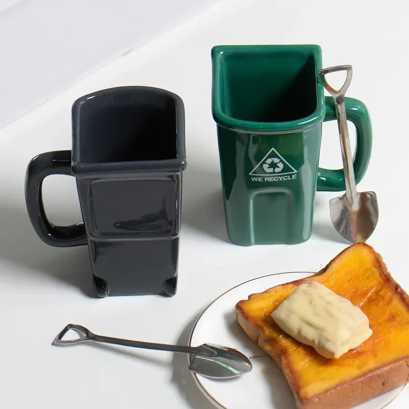 BowLift | Large Trash Can Ceramic Creative Mug