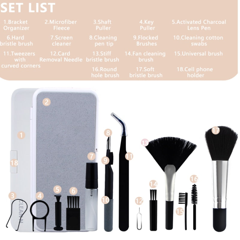 BowLift | 18in1 Clean Computer Tech Brush Set