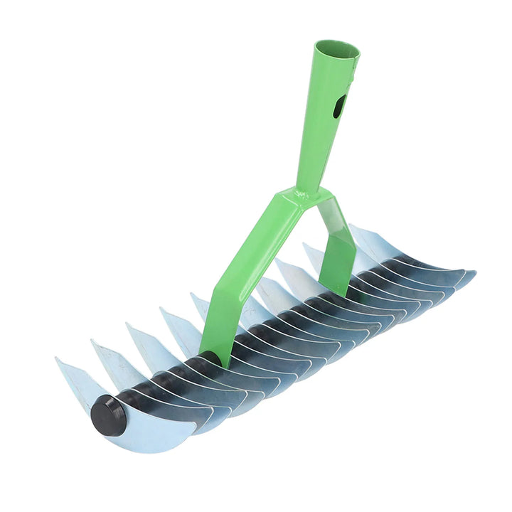 BowLift | RasenPro Rake Head | Lawn Scarifier Stainless Steel | Curved Tines | For Moss, Leaves & Soil Care