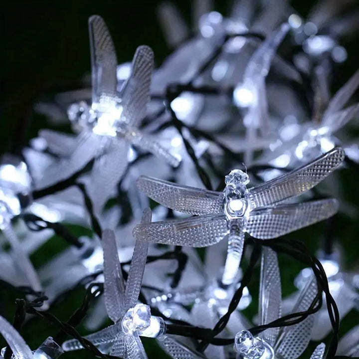 BowLift | Solithia Dragonfly Light String | Solar | 8 Modes | IP65 Weatherproof | 5m 20 LEDs