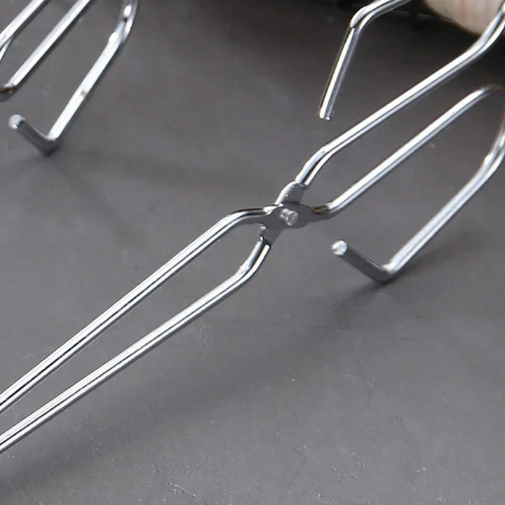 BowLift | Extra Long Charcoal Clip Tongs