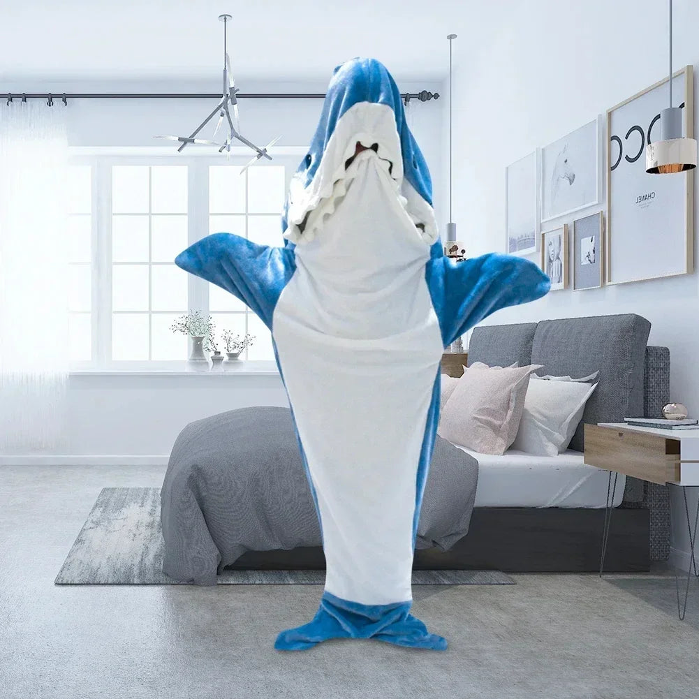 Snuggly Shark Cozy Hooded Onesie Bowliftanket | Bowlift