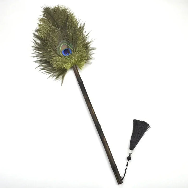 Peacock Feather Anti-Static Dusting Brush | Bowlift