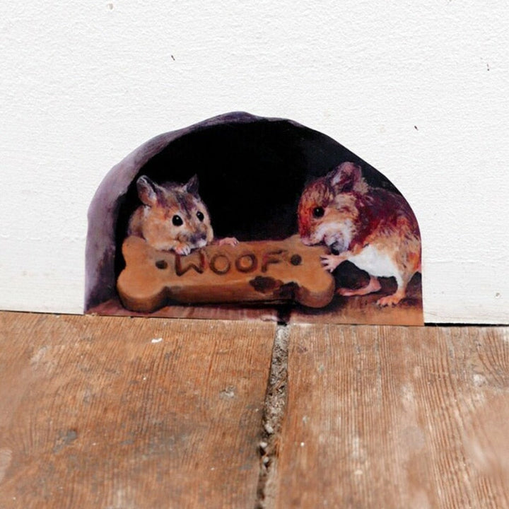 BowLift | 3D Mouse Hole Funny Wall Stickers