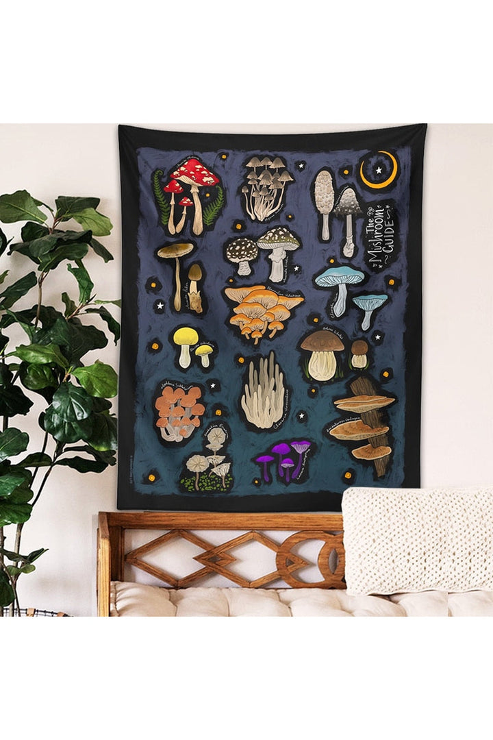 Moon Mushroom Wall Tapestry | Bowlift
