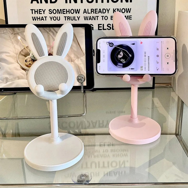 BowLift | HoppelStand Handy Holder | Height Adjustable & Tiltable | Cute Rabbit Design | For Phone & Tablet