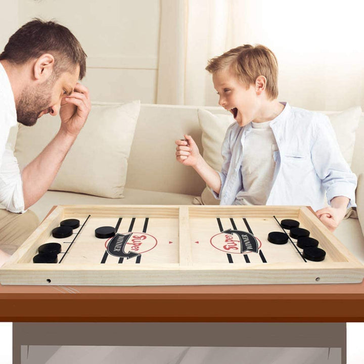 Wooden Table Hockey Game for Families Bowlift