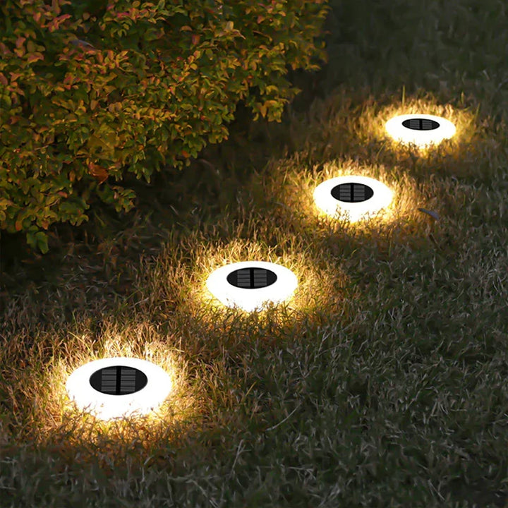 Solar Outdoor Pathway 4-Piece Lights Bowlift