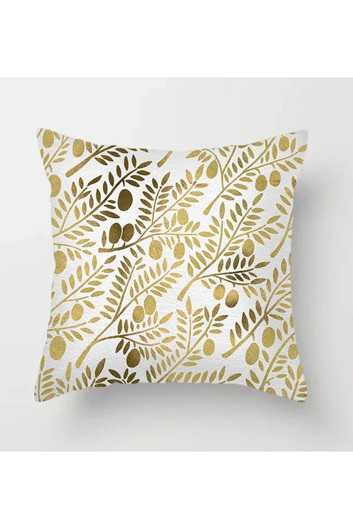 Yellow Leaf Polyester Pillowcase | Bowlift