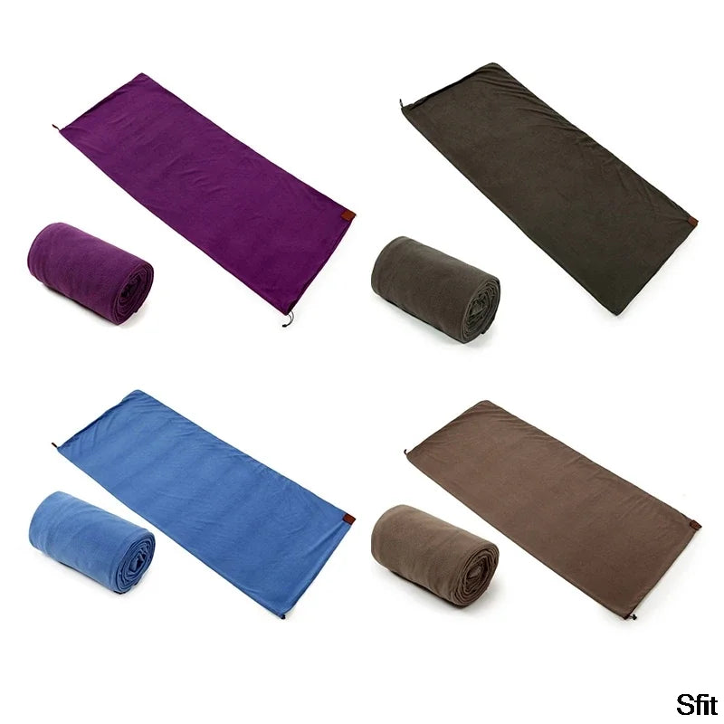 BowLift | ThermoLite | Ultralight Fleece Sleeping Bag | Portable & Warm | For Camping, Travel & Outdoor