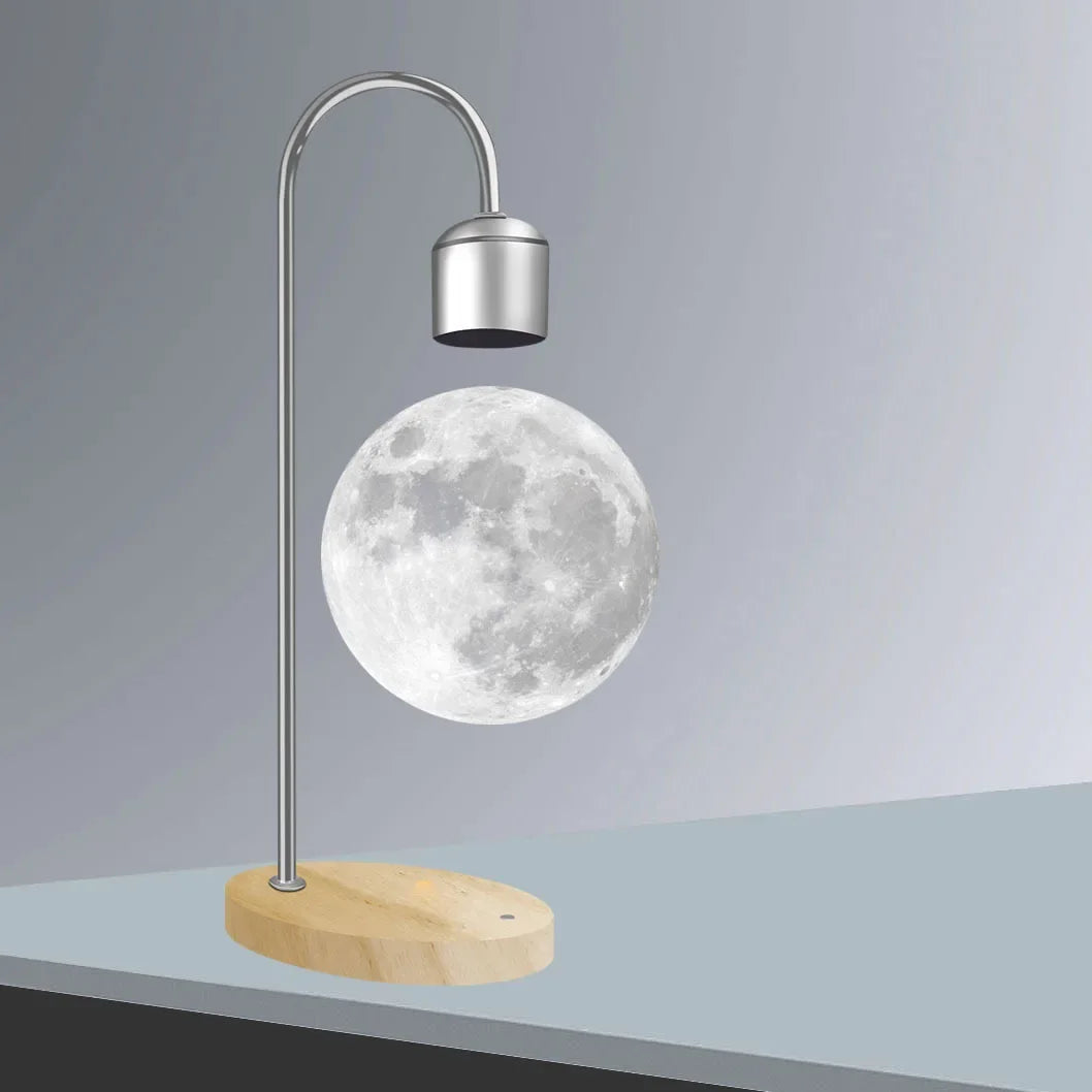 BowLift | LED Moon Lamp with Magnetic Levitation and Wireless Charging