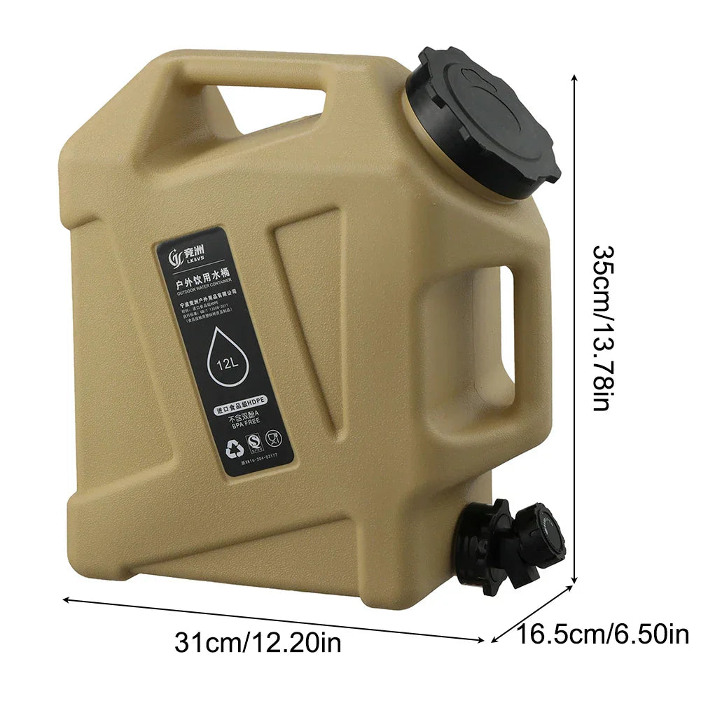 BowLift | Portable 12L water container with tap – Sturdy canister for outdoor and camping