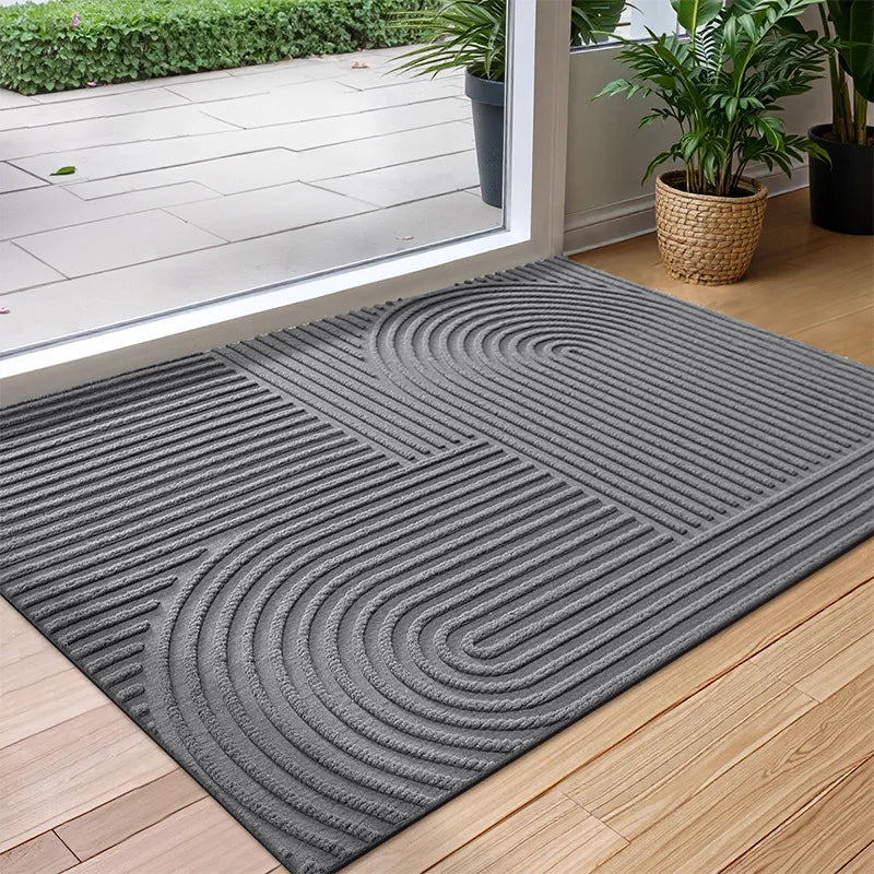 BowLift | Polyester Rubber Door Mat Non-Slip and Water-Absorbent for Indoor and Outdoor