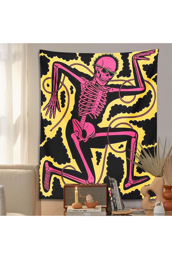 Skeleton Art Wall Tapestry | Bowlift