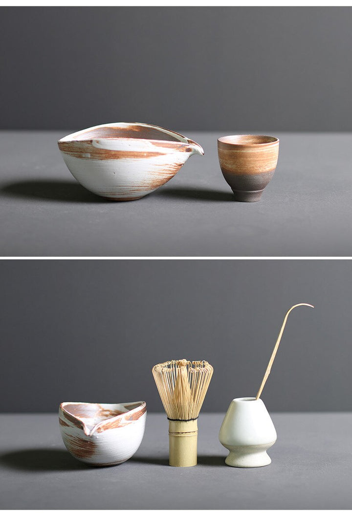 BowLift | TenchaTime | Complete Matcha Set – Bamboo Whisk & Ceramic Bowl – Authentic Japanese Tea Kit