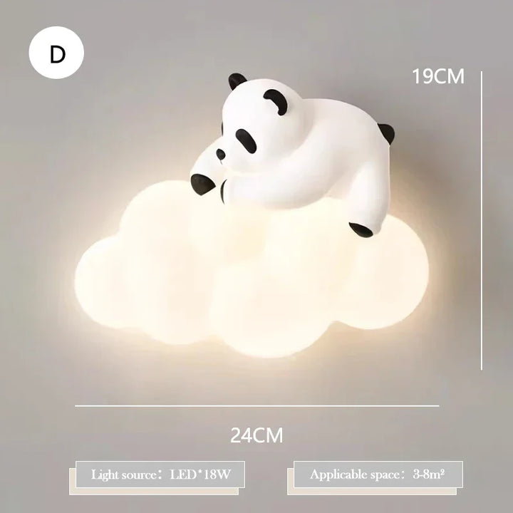 PandaGlow Lamp - Cute LED Wall Light for Children Bowlift
