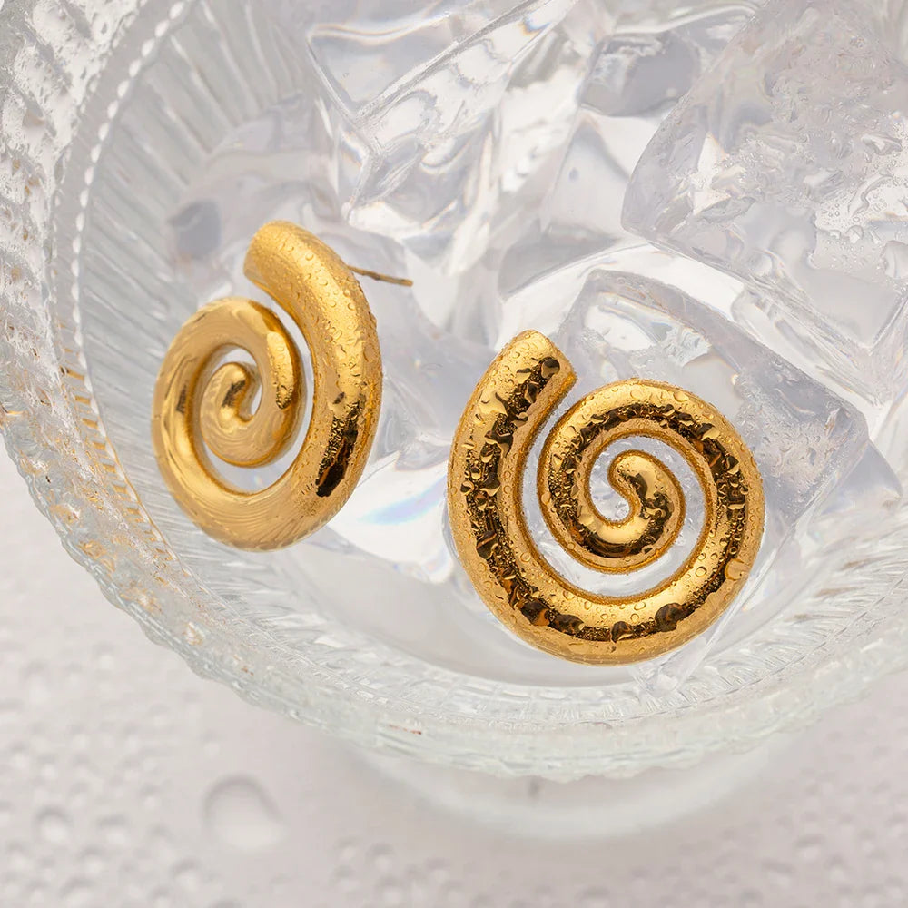 BowLift | 18k Polished Spiral Earrings