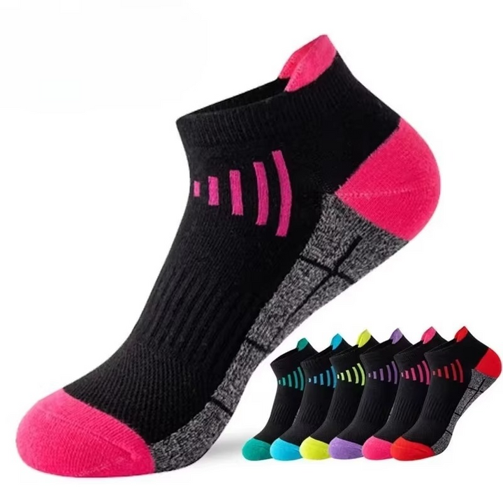 BowLift | 6 Pairs Low Cut Breathable Sports Socks for Men and Women – Sweat Absorbing Odor Resistant Thin Running Socks for Gym and Everyday Wear