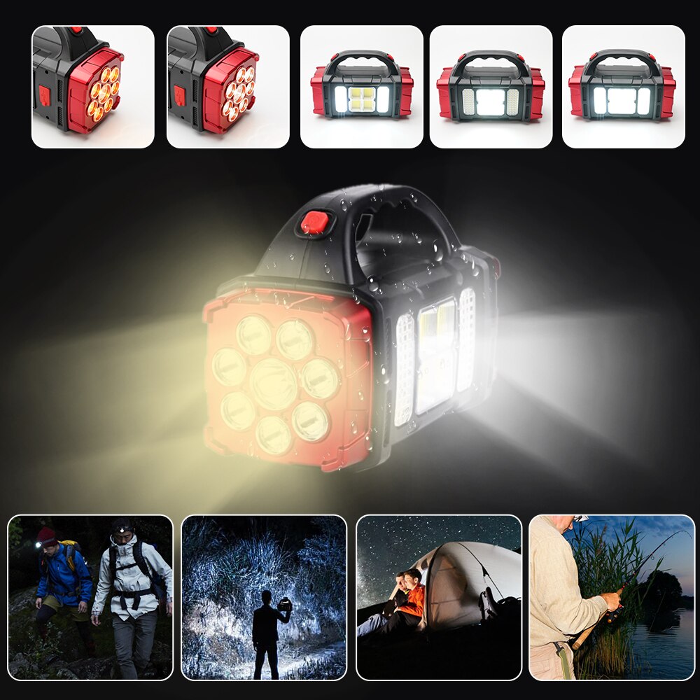 Solar Blast Powerful Power Bank LED Flashlight | Bowlift