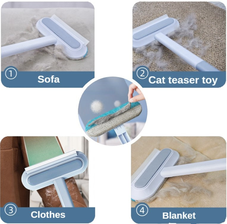 BowLift | 3in1 Pet Hair Lint Remover Window Cleaner Brush