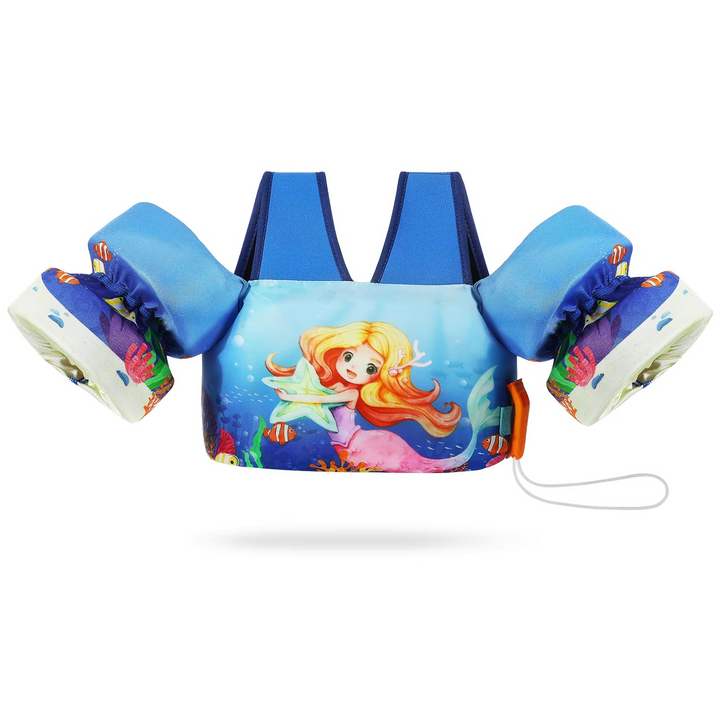 BowLift | Kids Foam Life Vest with Arm Floats and Safety Whistle for Swimming and Kayaking