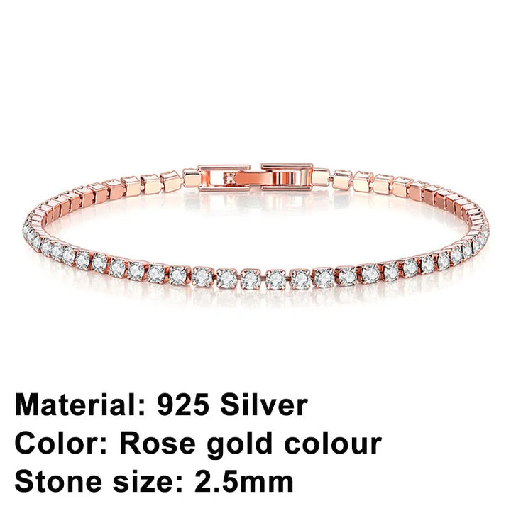 BowLift | Tennis Bracelet – Shine with Attitude: Elegance in Sterling Silver and Hip-Hop Flair!