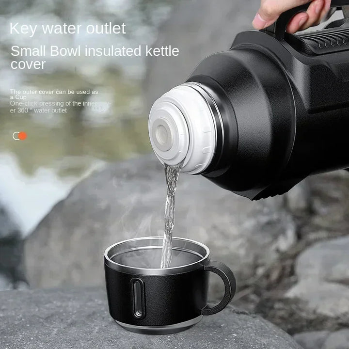 Stainless Steel Heavy Duty Travel Hiking Thermos | Bowlift