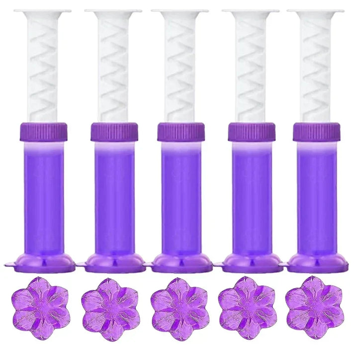 BowLift | BloomFresh WC-Gel Flowers | Fragrance Gel for Toilet & Urinal | Cleansing, Antibacterial & Decorative | 12 Flowers per Stick
