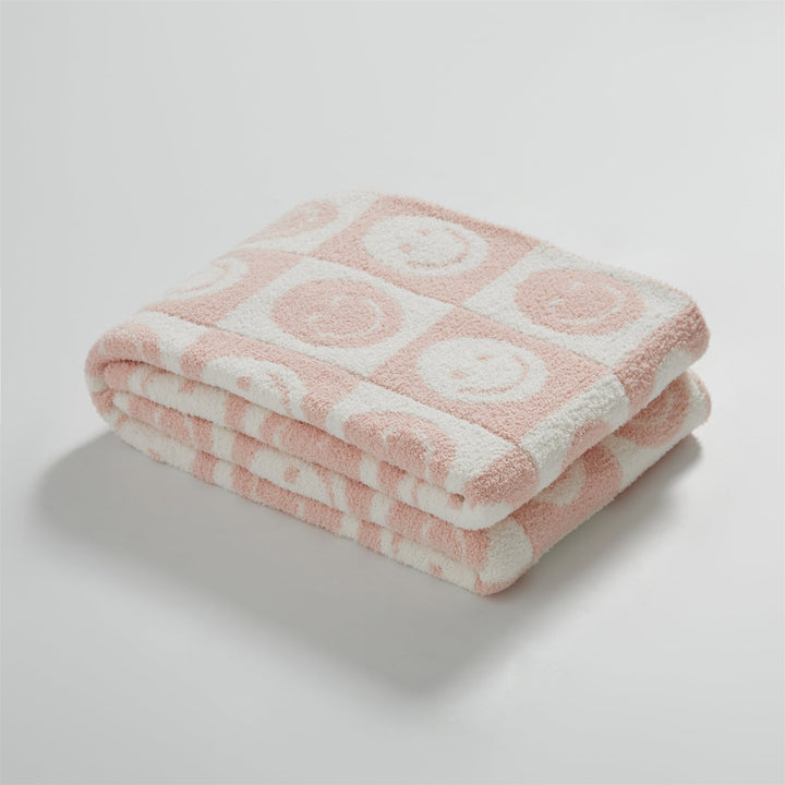 Smiley Checkered Blanket | Bowlift
