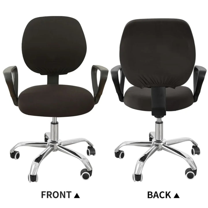 BowLift | 2-piece Split Office Rose Chair Covers