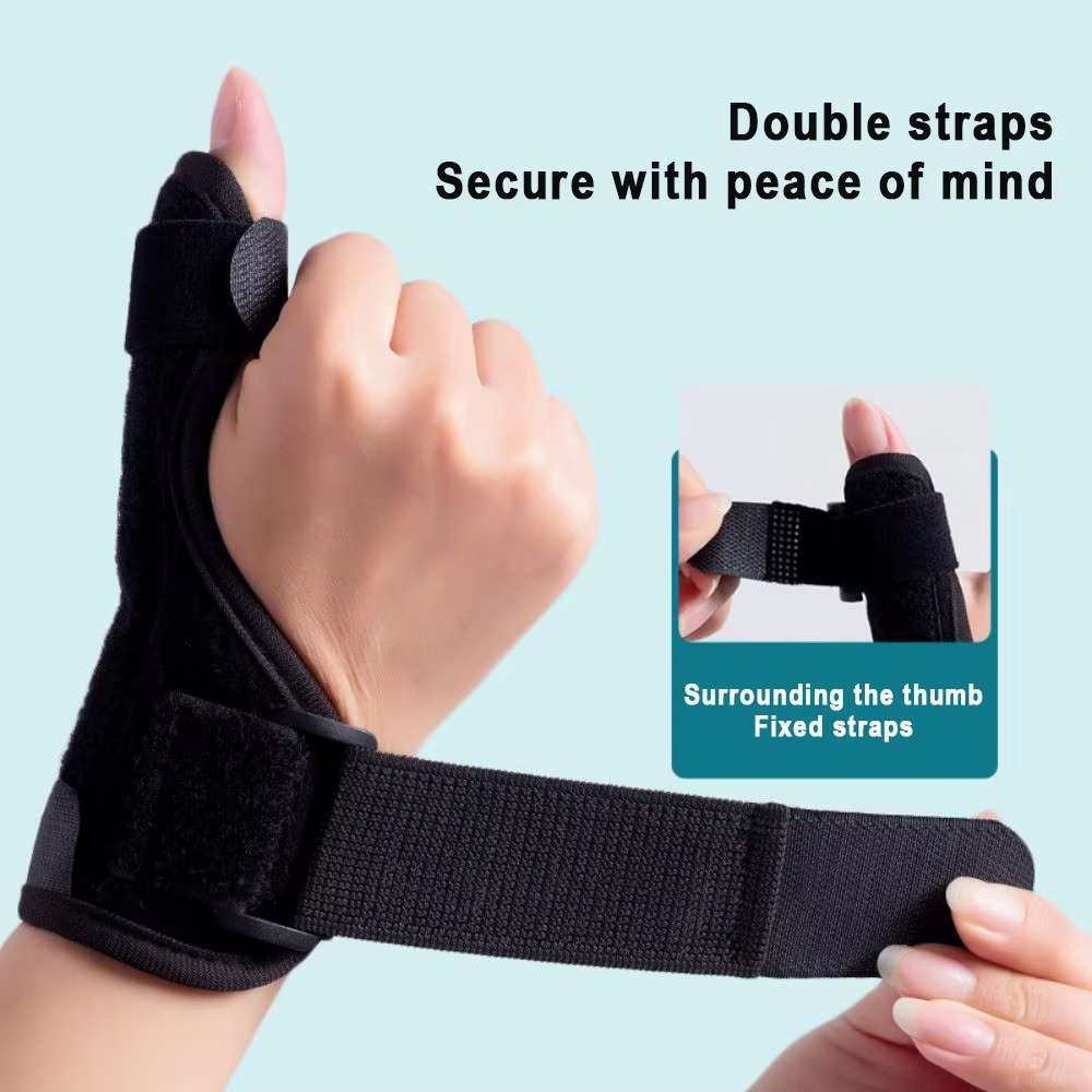 BowLift | Adjustable Thumb Splint for Right and Left Hand, Dual-Use Support Sleeve for Wrist and Thumb Pain Relief