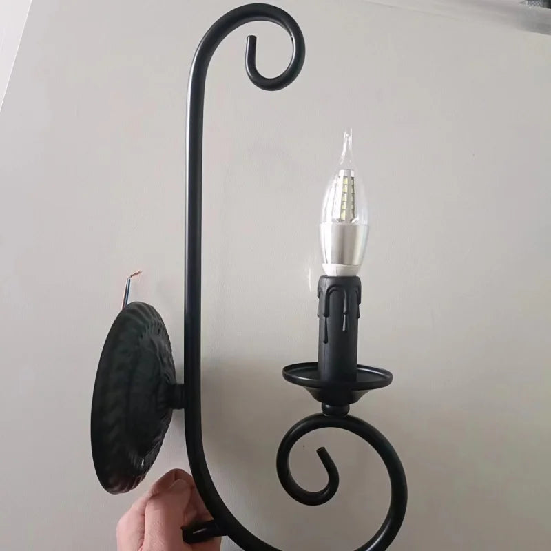 LuminousEra - Elegant Industrial Wall Lamp for Bedrooms Bowlift