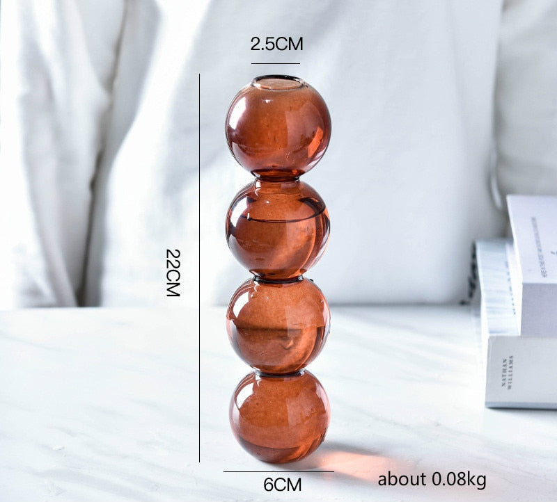 Layered Globe Glass Vase | Bowlift
