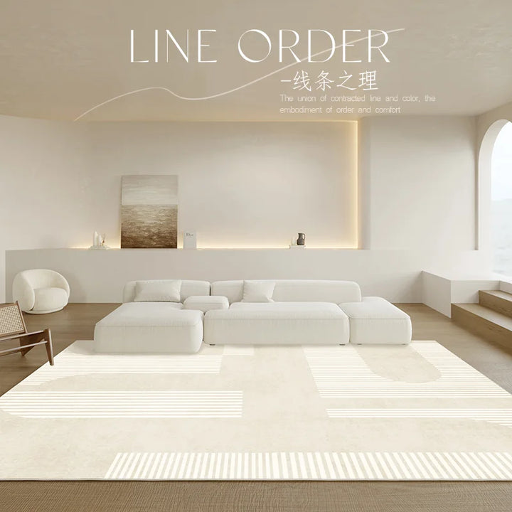 BowLift | Japanese Minimalistic Soft Rug Non-Slip High Pile Carpet Living and Bedroom