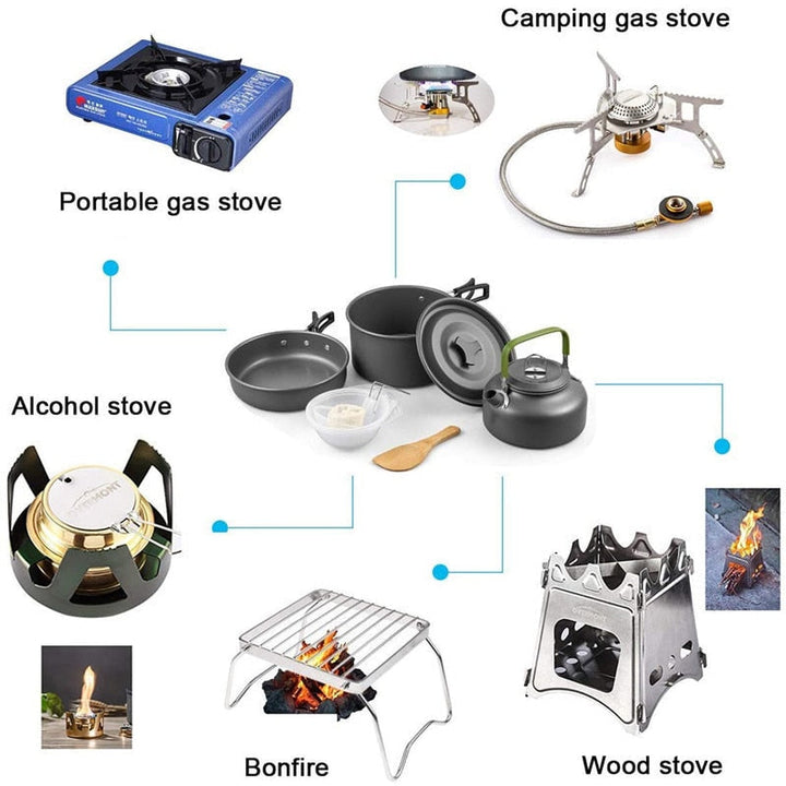 Camping Travel Cookware Kit | Bowlift