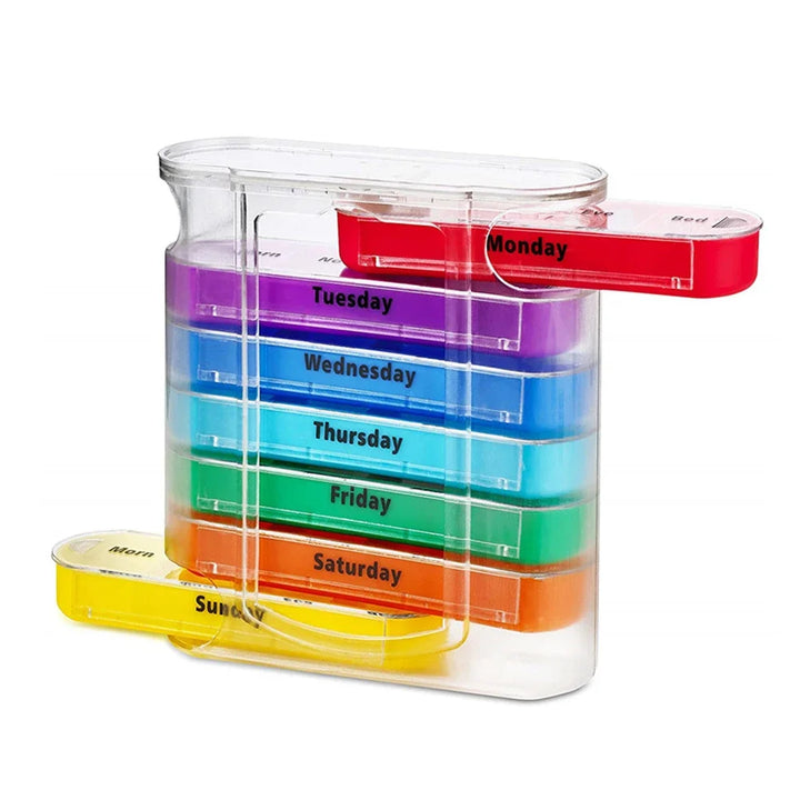 BowLift | VitalEase Pillbox | 7 Day Organizer | Colorful Modules | BPA-free