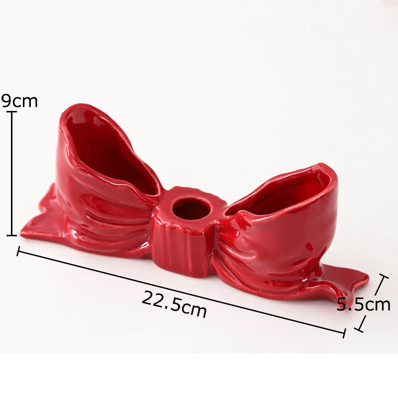 Bowknot-Shaped Ceramic Candle Holder | Bowlift