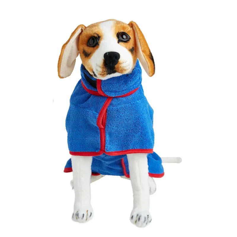 Pet bathrobe, highly absorbent and quick-drying Bowlift