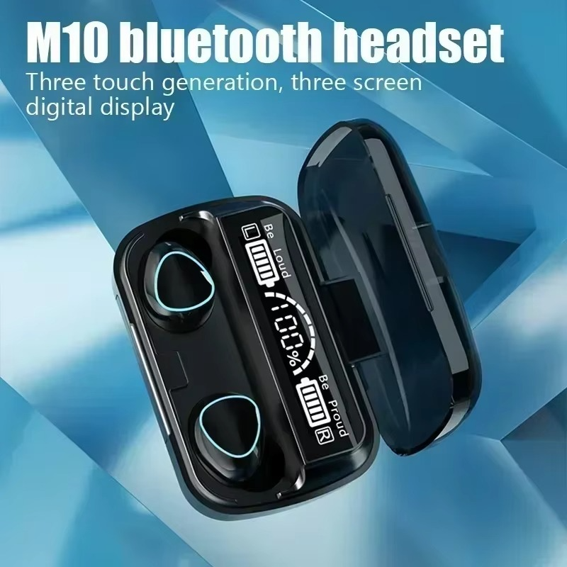 BowLift | TWS Bluetooth Wireless Earbuds with LED Display, HiFi Stereo Sound, Waterproof Gaming Headset