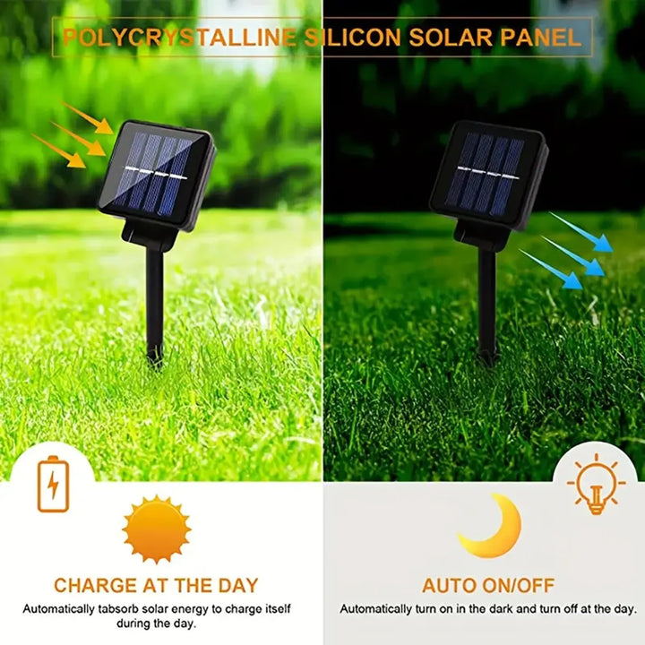 BowLift | Solar String Lights Lumila | 5 m with 20 Dragonfly LEDs | 8 Modes | Waterproof & Suitable for Outdoor