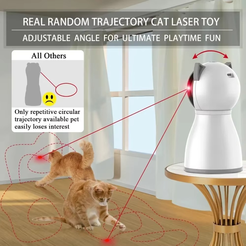 BowLift | Cat Interactive Laser Toy – Motion-Activated Hunting Fun for Indoor Cats