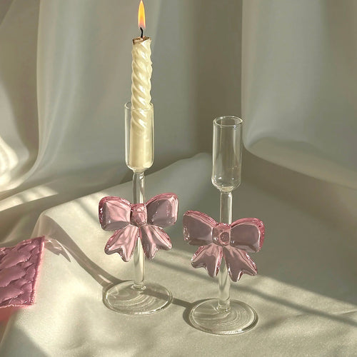 Glass Bow Candleholder | Bowlift