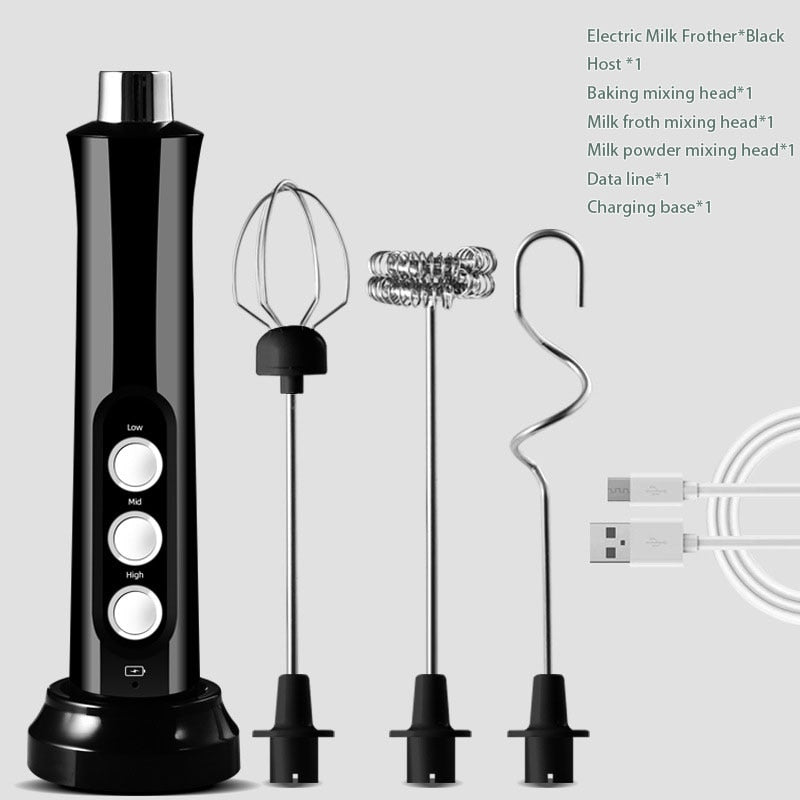 BowLift | 3in1 Portable Rechargeable Milk Frother Foam Maker