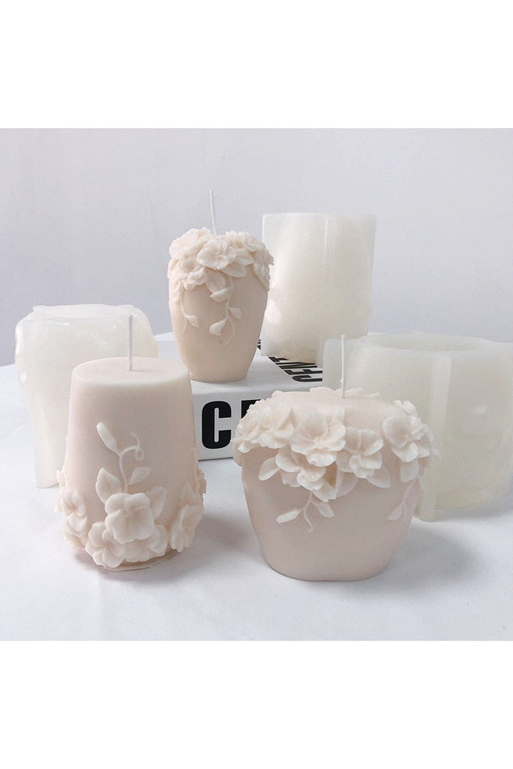 Rattan Flower Candle Shape | Bowlift
