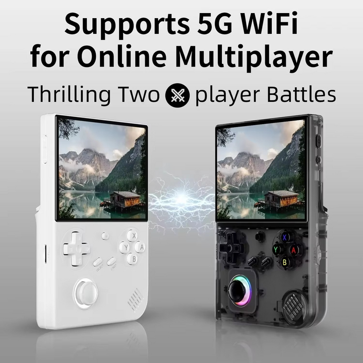 BowLift | 64-Bit Retro Handheld Game Console with 4-Inch IPS Screen, WiFi and Bluetooth