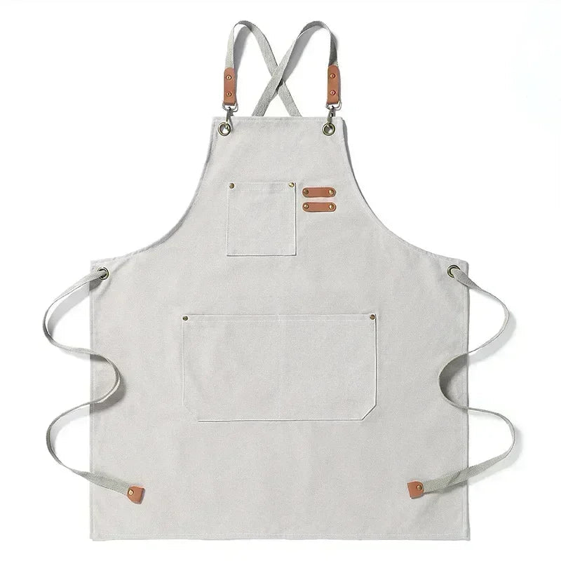 Canvas apron with pockets, adjustable, Unisex | Bowlift