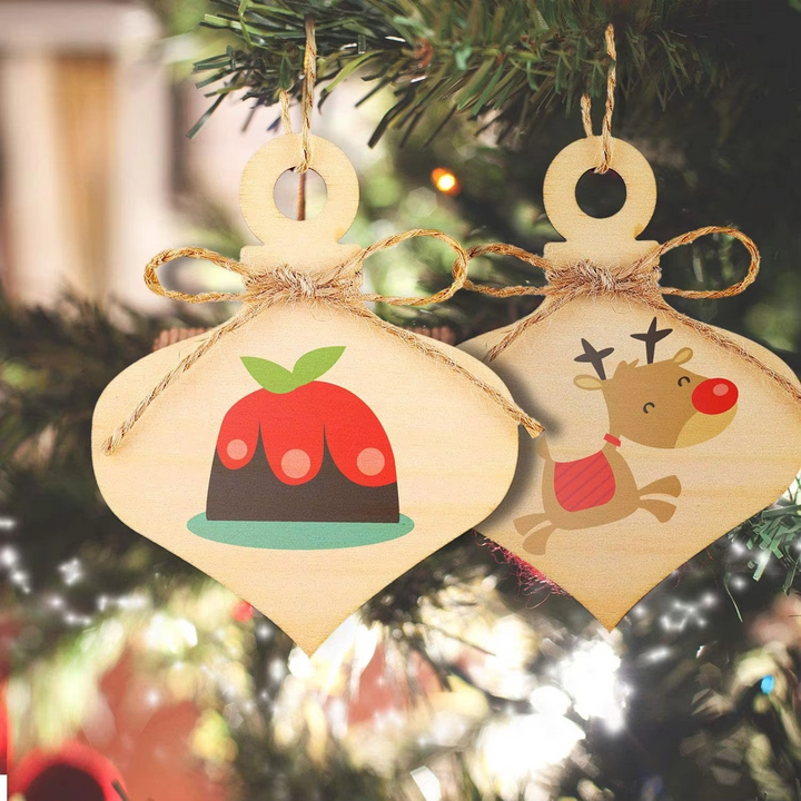 BowLift | 10pcs 4x3in Unfinished Wooden Heart Ornaments for DIY Crafts and Holiday Decorations