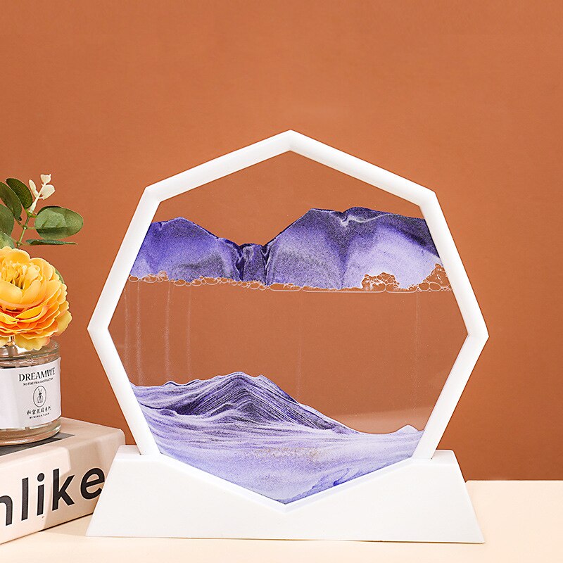 BowLift | Deep Sea Flowing Hexagon Sand Decor