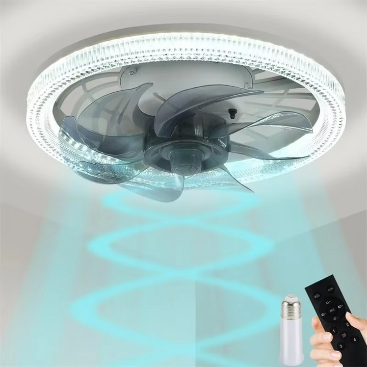 BowLift | Adjustable Lighting Modern Ceiling Fan with Remote