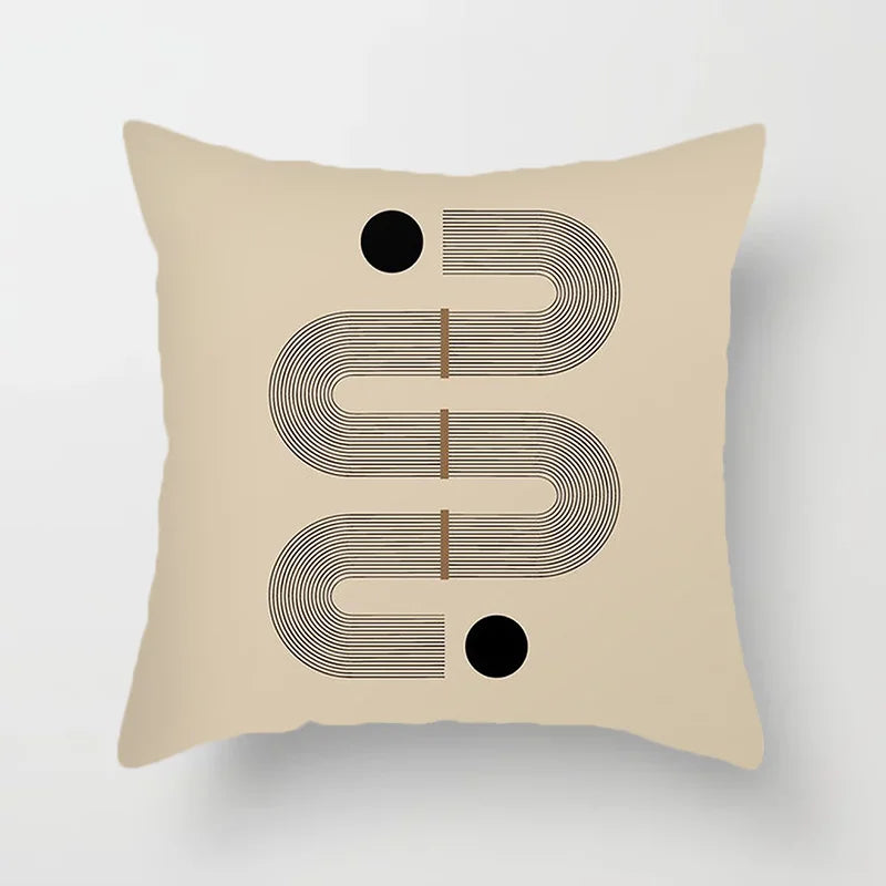 Modern Art Abstract Pattern Decorative Cushion Covers Creative Line Sofa Chair Pillowcases Throw Pillow Case Home Office Decor | Bowlift